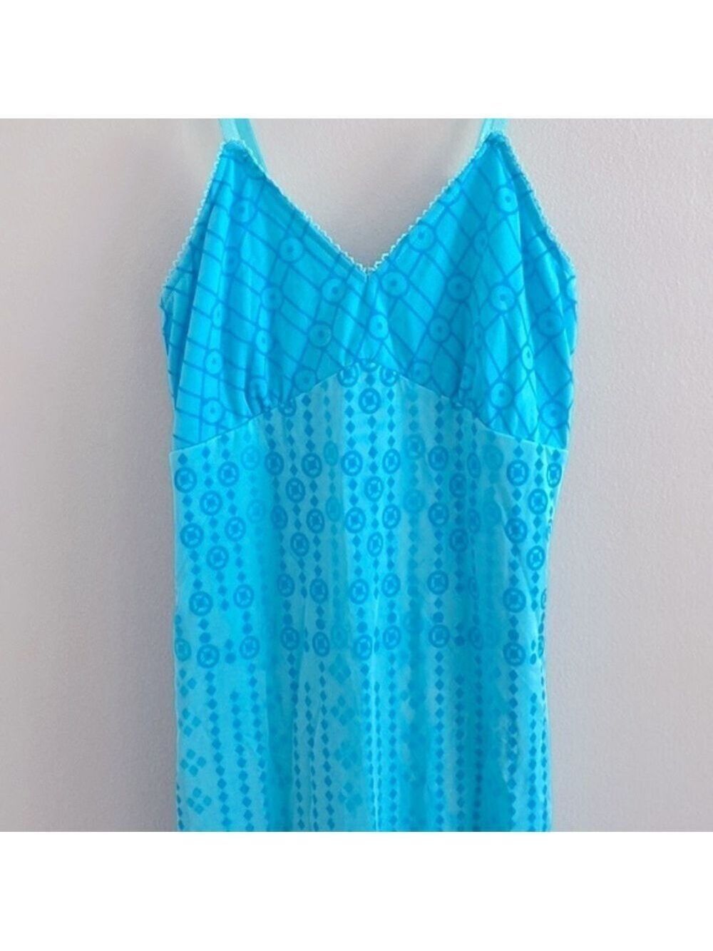 Y2K vintage Abercrombie & Fitch turquoise maxi dress